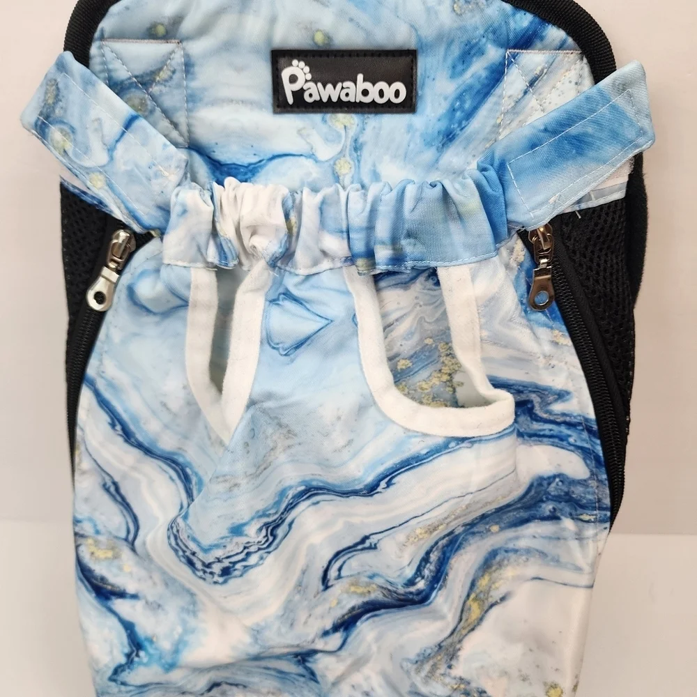 Pawaboo Pet Carrier Back Pack Easy Adjustable Strap Legs Out Face Front Size L